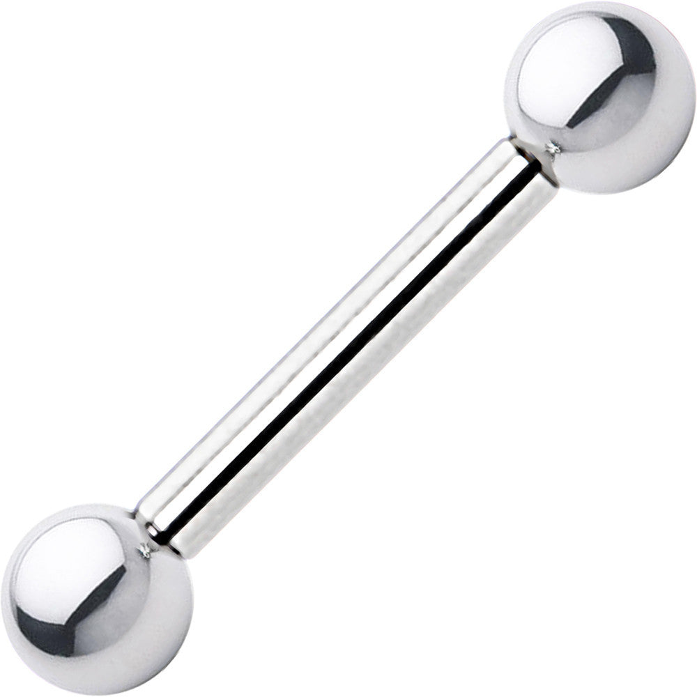 10 Gauge Straight Stainless Steel Barbell 5/8 6mm
