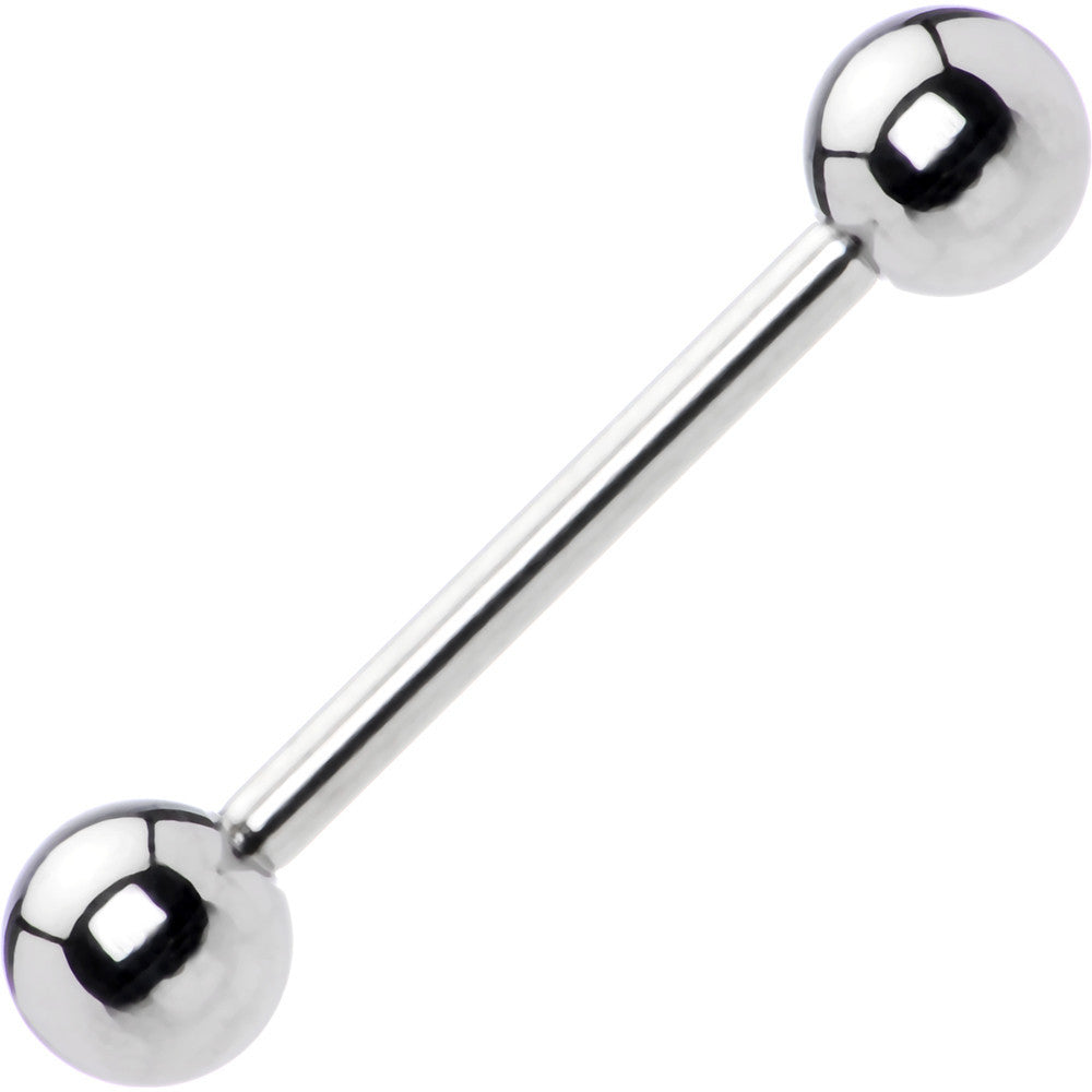 12 Gauge Straight Stainless Steel Barbell 3/4 6mm