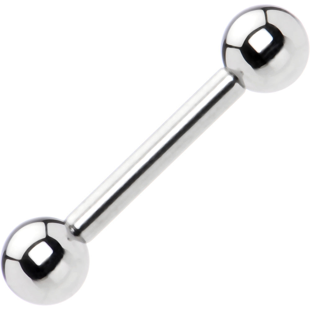 12 Gauge Straight Stainless Steel Barbell 1/2 5mm
