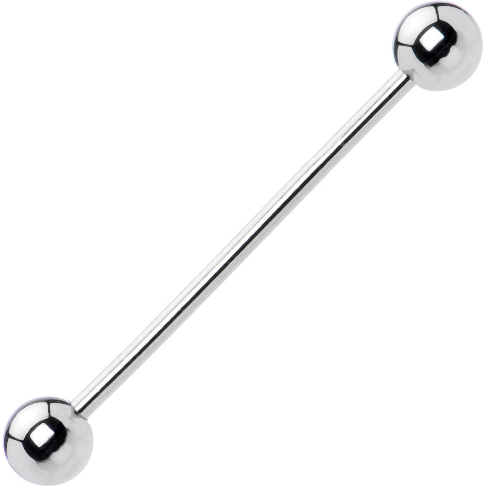 14 Gauge Straight Stainless Steel Barbell 1 1/4 6mm