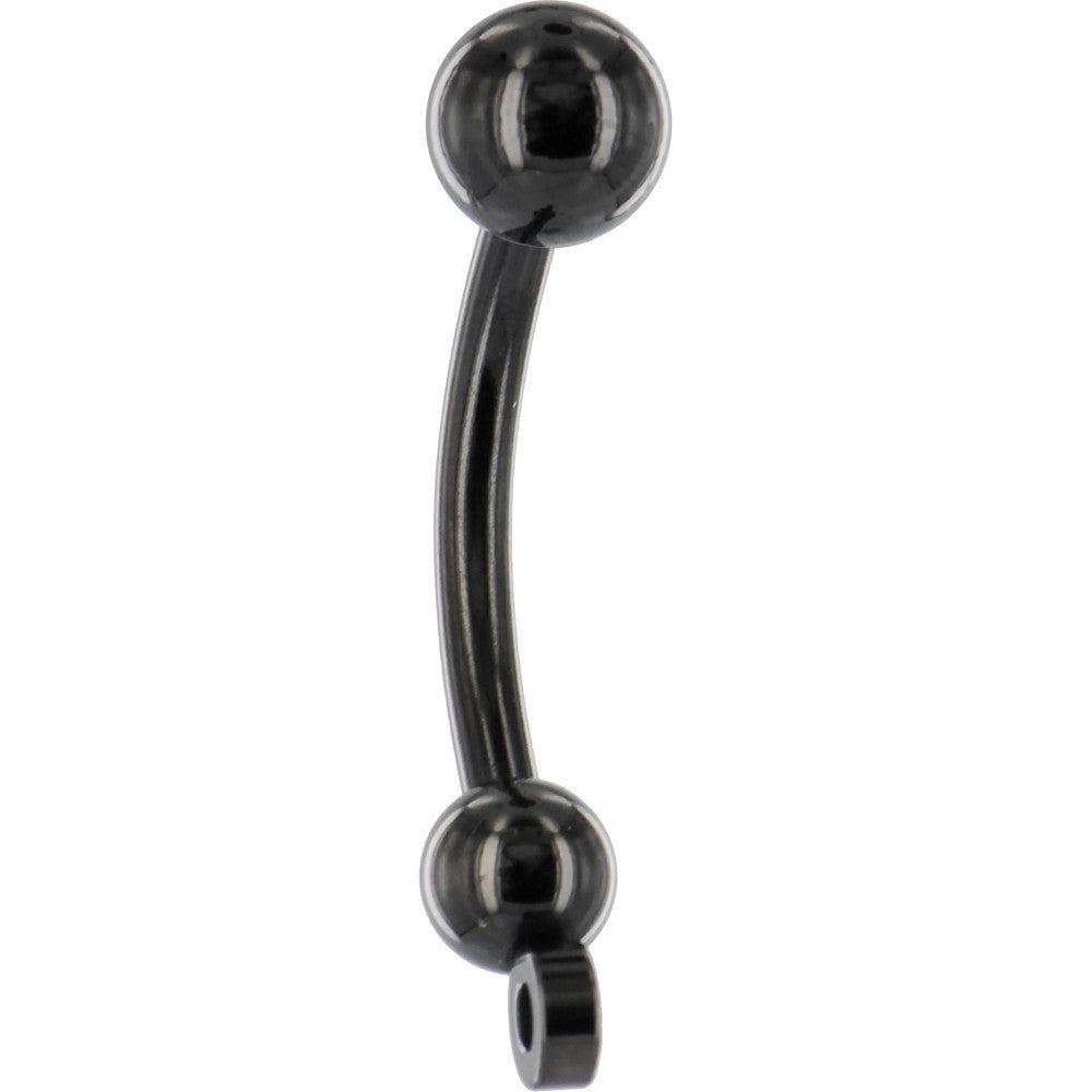 Black Titanium Anodized  ADD ON CHARM Belly Ring