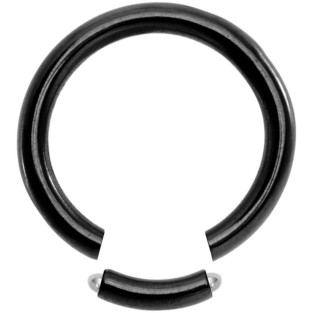 12 Gauge 1/2 Black Anodized Segment Ring