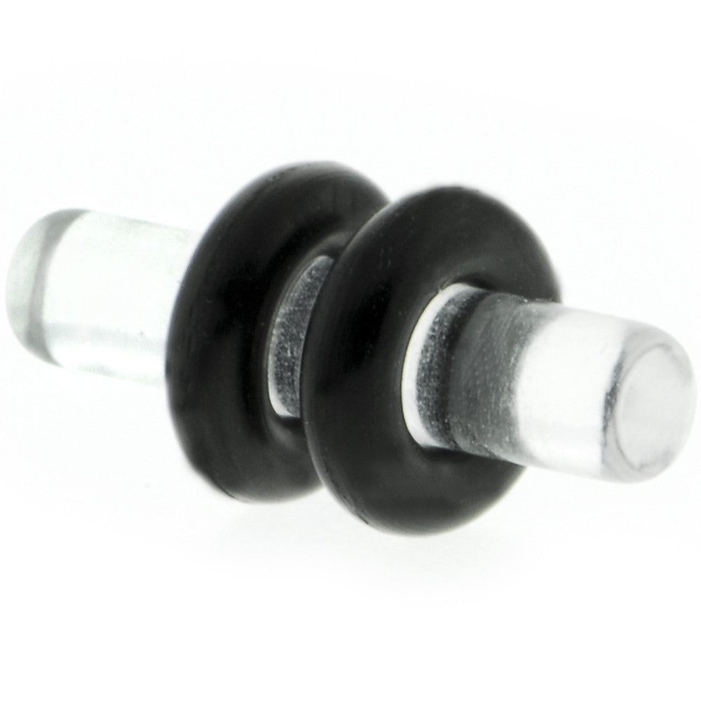 8G Clear Acrylic Plug Set of 2