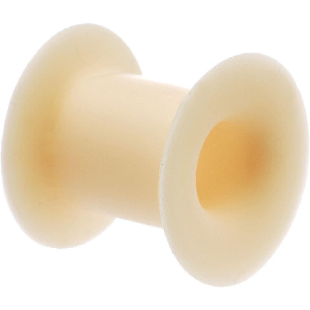 0 Gauge Flesh Color Silicone Tunnel