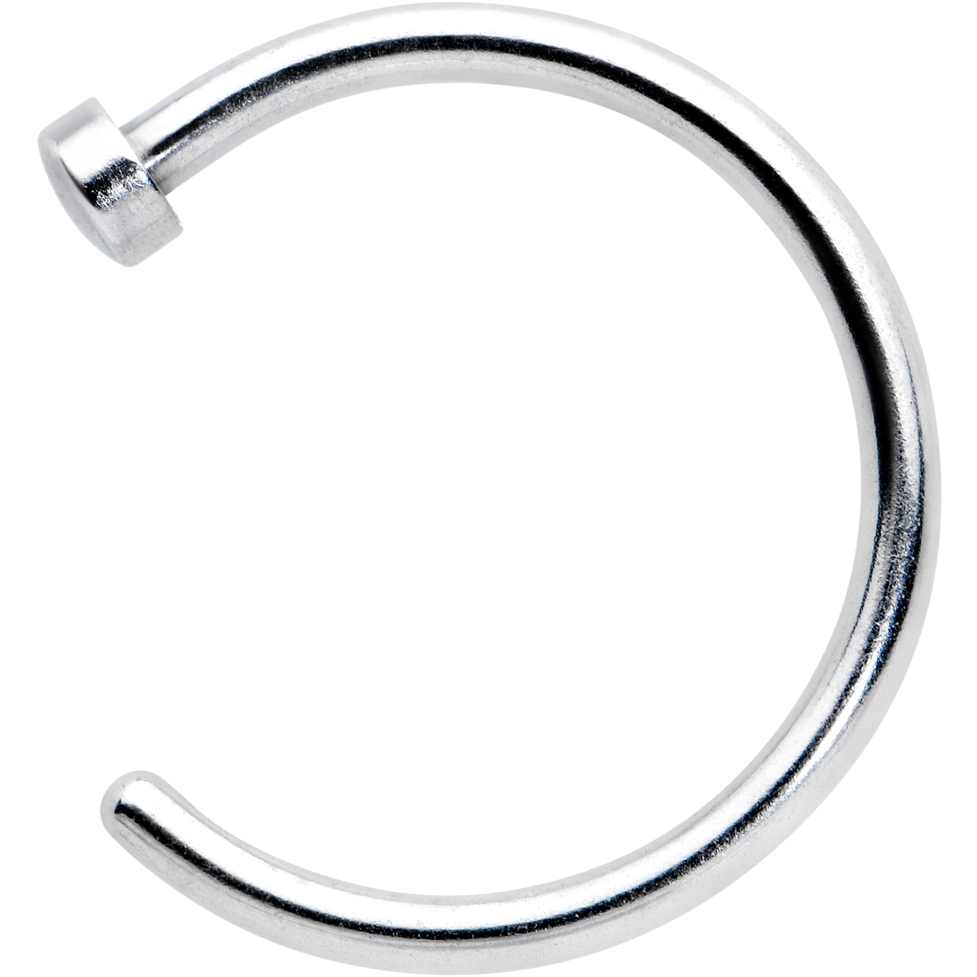 18 Gauge Stainless Steel Nose Hoop - 3/8