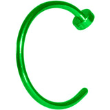 20 Gauge 3/8 Green Anodized Titanium Nose Hoop