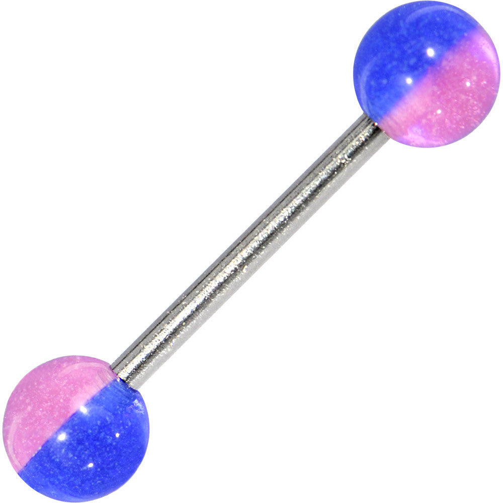 BABY RATTLE Stripe Barbell Tongue Ring
