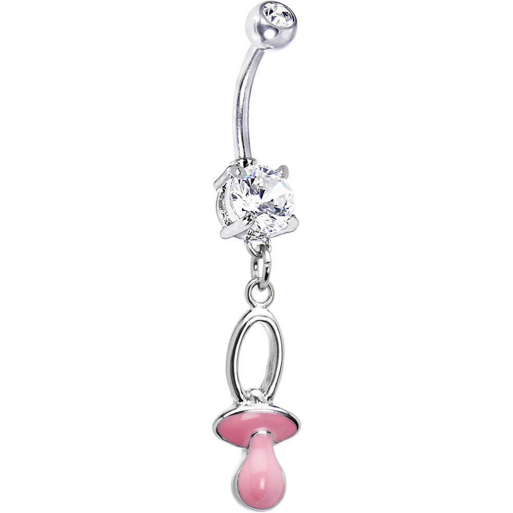 Light Pink Pacifier Belly Ring