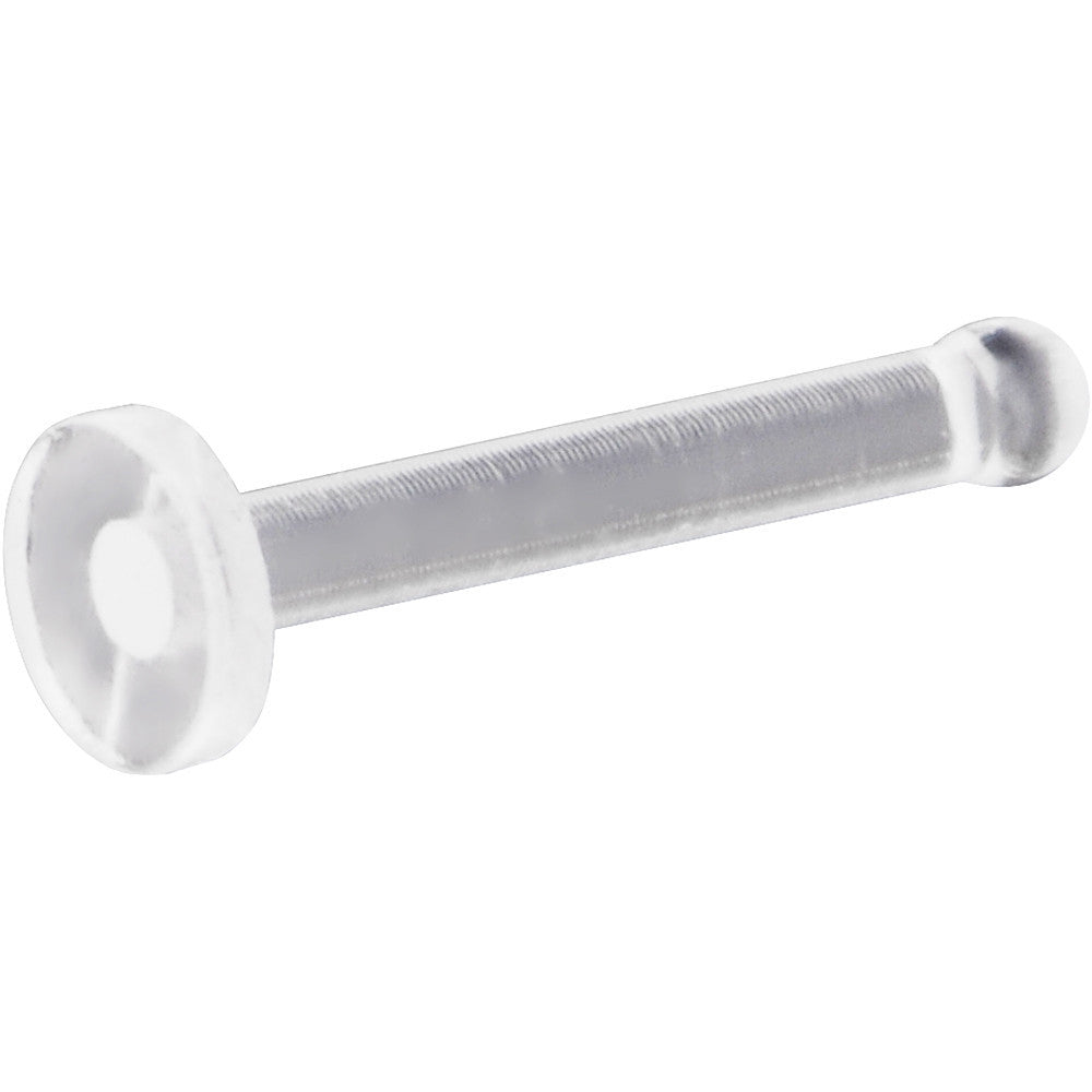 18G Clear Flat Bioplast Nose Retainer