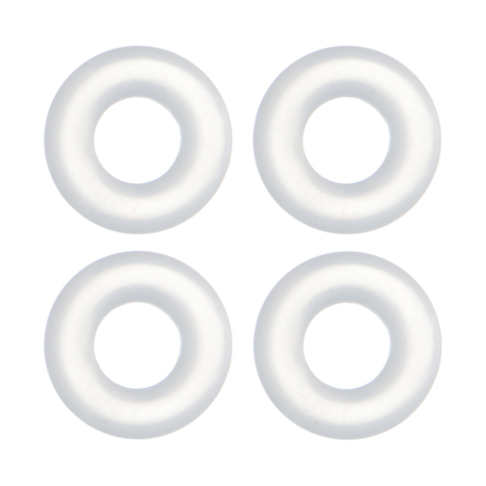 8 Gauge Clear Rubber O-Ring 4-Pack