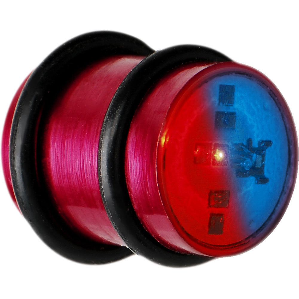 12mm Red Anodized Titanium Blinking Plug