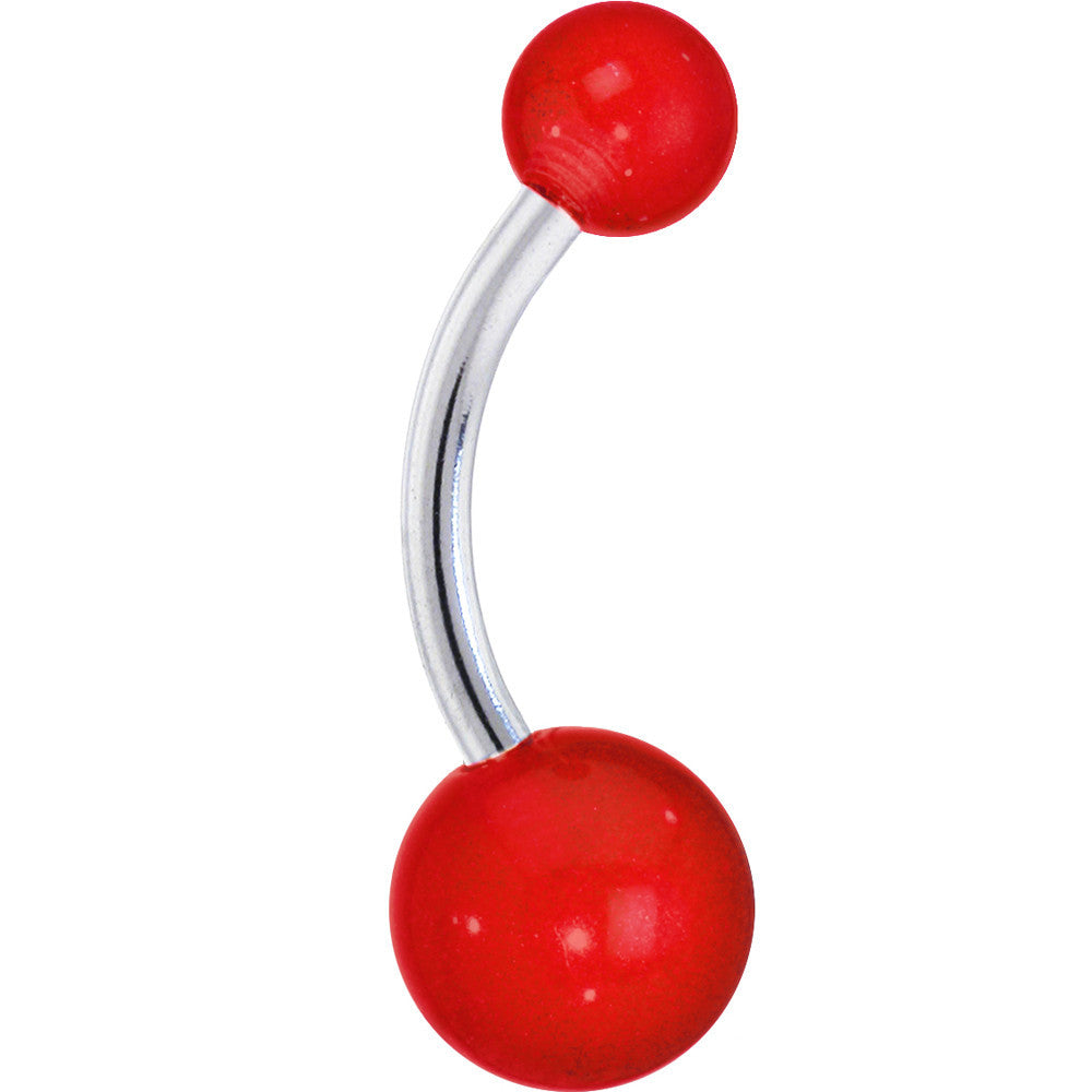 BOLD RED Belly Button Ring