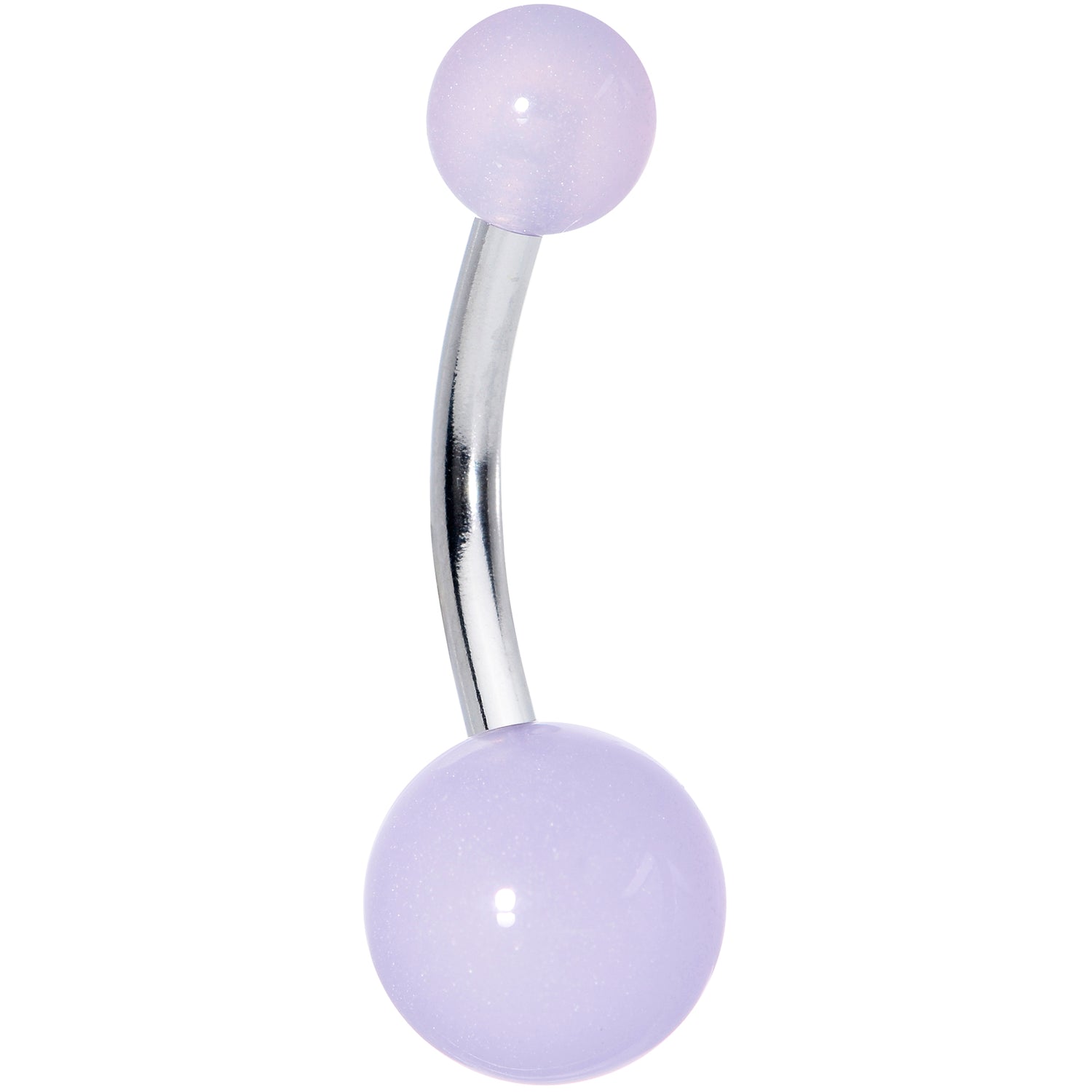 Light Blue GLOW in the DARK Belly Button Ring