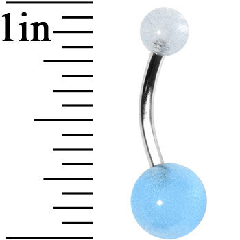 Light Blue GLOW in the DARK Belly Button Ring