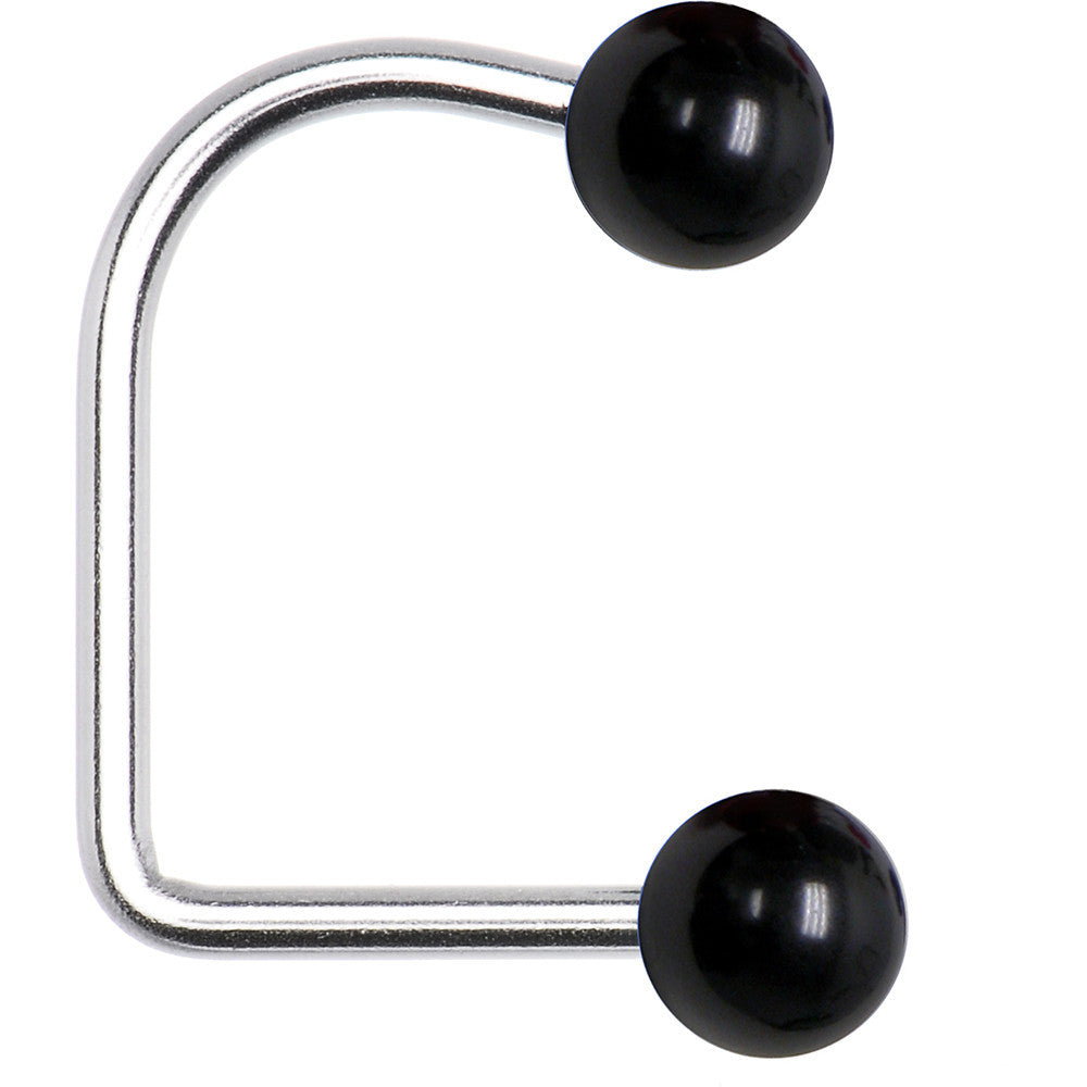 14 Gauge Black Acrylic Ball Lippy Loop Labret