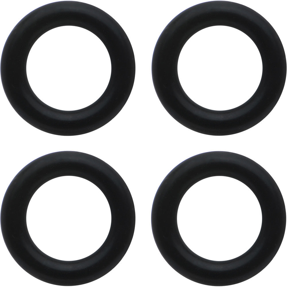 2 Gauge Black Rubber O-Ring 4-Pack