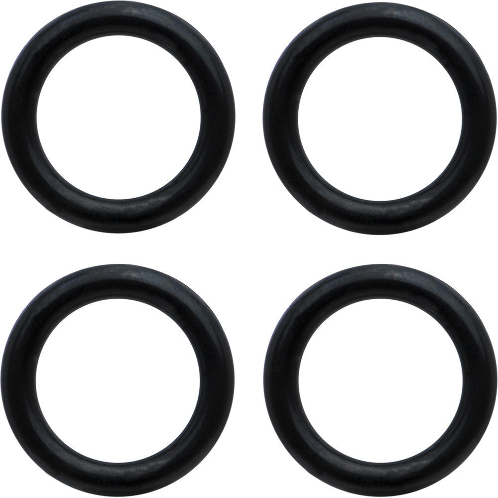00 Gauge Black Rubber O-Ring 4-Pack