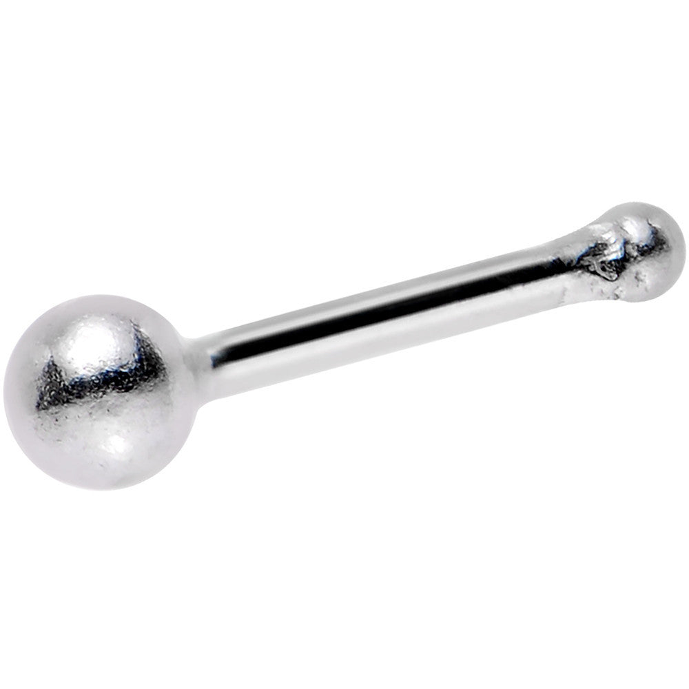 Sterling Silver 2mm Ball  Nose Bone