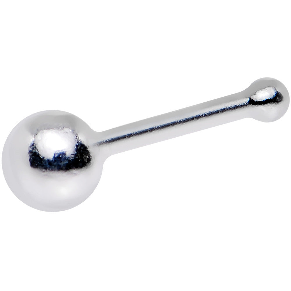 Sterling Silver 2.5mm Ball  Nose Bone