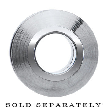 0G Stainless Steel Screw Fit Tunnel Plug Set