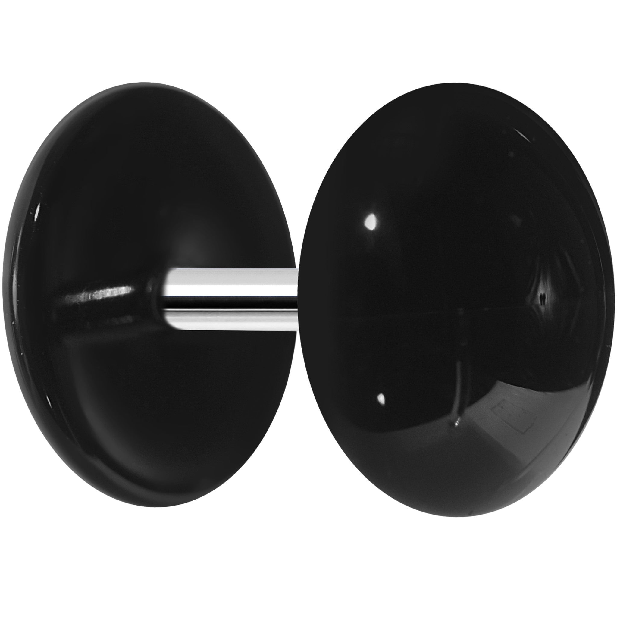 Black Acrylic Dome Cheater Plug Set