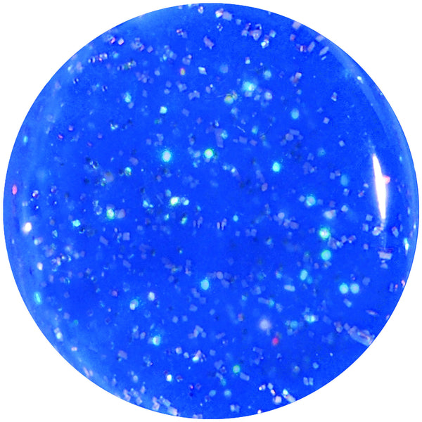 18mm Blue Neon Glitter Saddle Plug