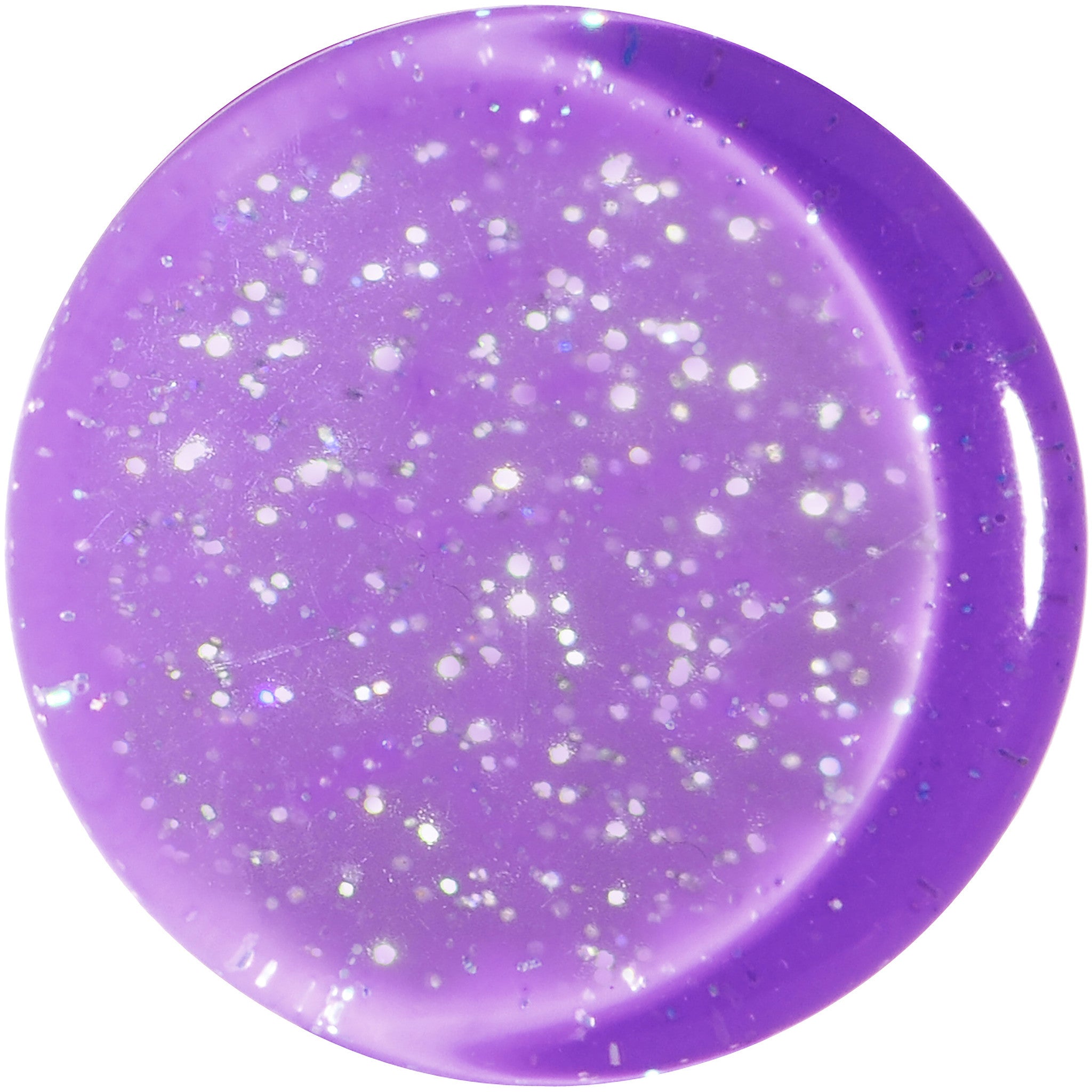 20mm Purple Neon Glitter Saddle Plug