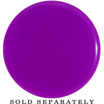 26mm Purple Neon Glitter Saddle Plug