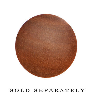 00G Organic Solid Sawo Wood Saddle Plug