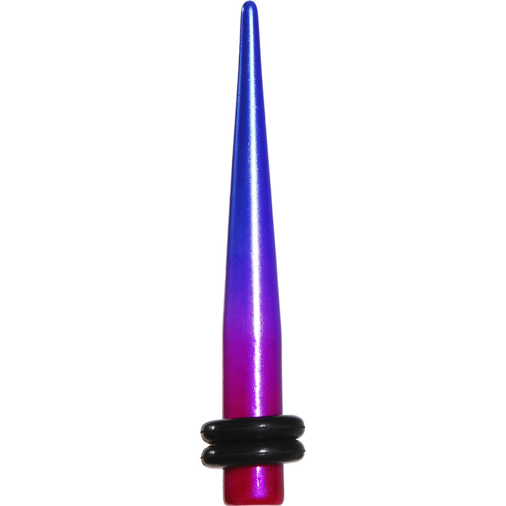 6 Gauge Blue Pink Fusion Acrylic Taper