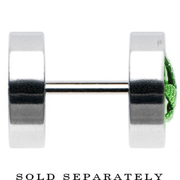 Anodized Titanium Green Pot Leaf Cheater Plug