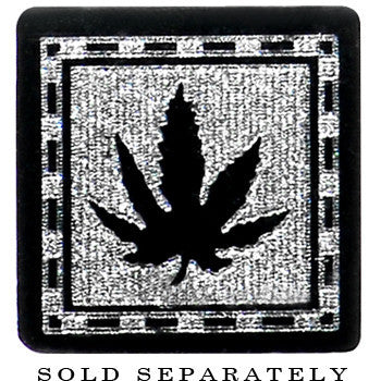 2G Pot Leaf Fake Taper Ear Plug