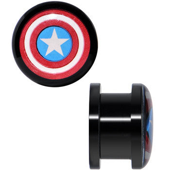 9/16 Captain America Screw Fit Plugs Set