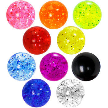 5mm Glitter Acrylic Replacement Ball Bonus Back