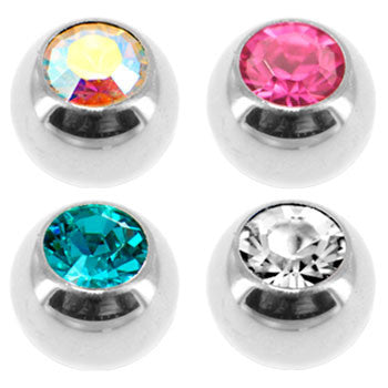 4mm Steel Gem Captive Ring Replacement Ball Bonus Pack Set