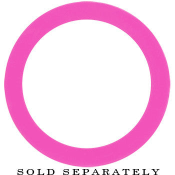 5/8 Acrylic Neon Pink Screw Fit Tunnel Plug