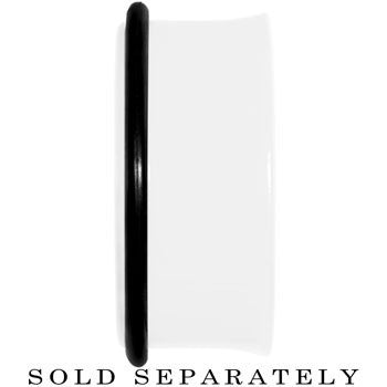 3/4 Acrylic Neon White Plug