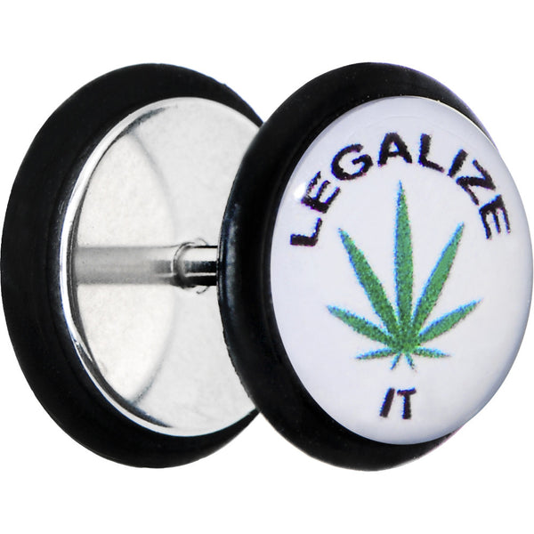 Legalize Pot Leaf Cheater Plug