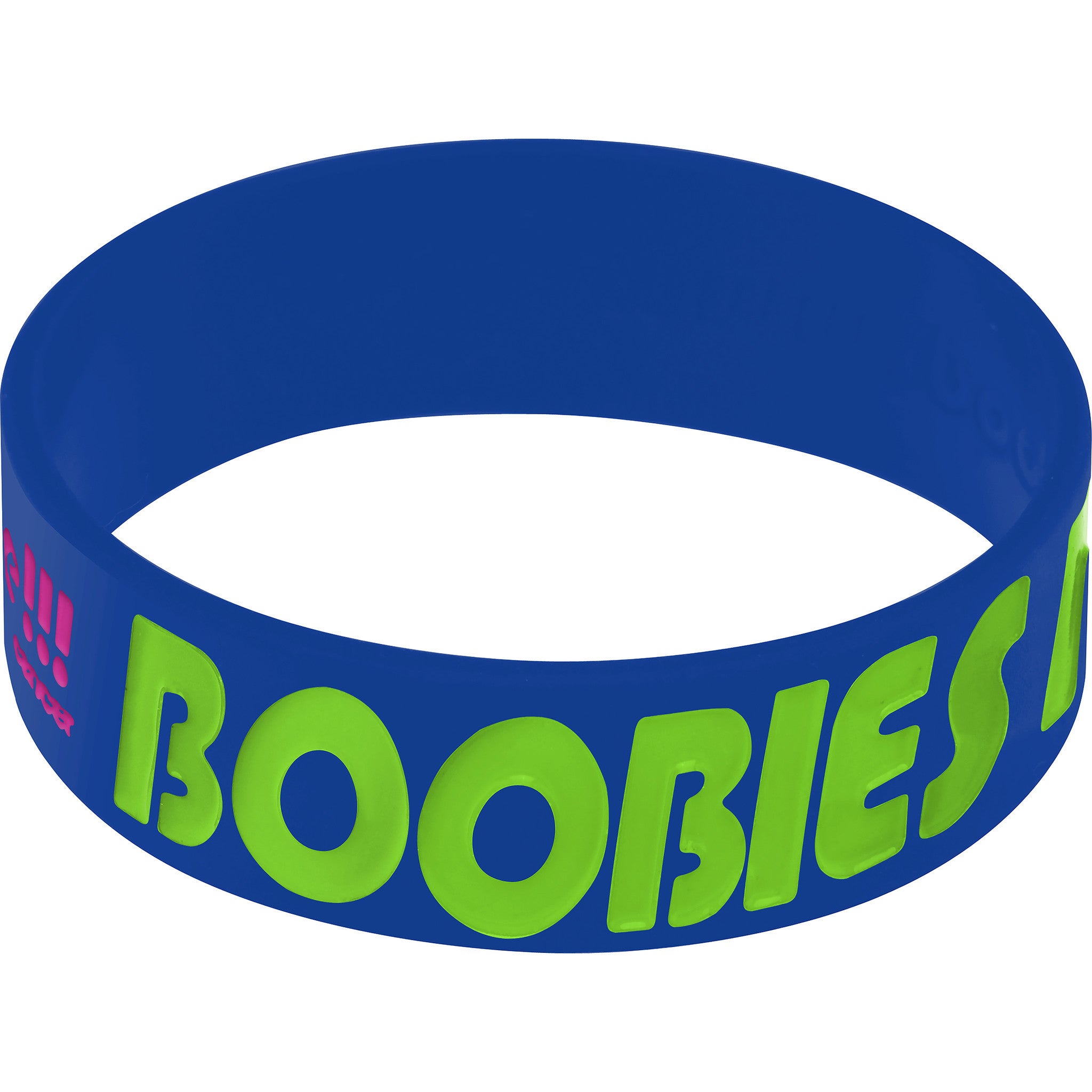 Blue Green Boobies Rock Awareness for Breast Cancer Bracelet