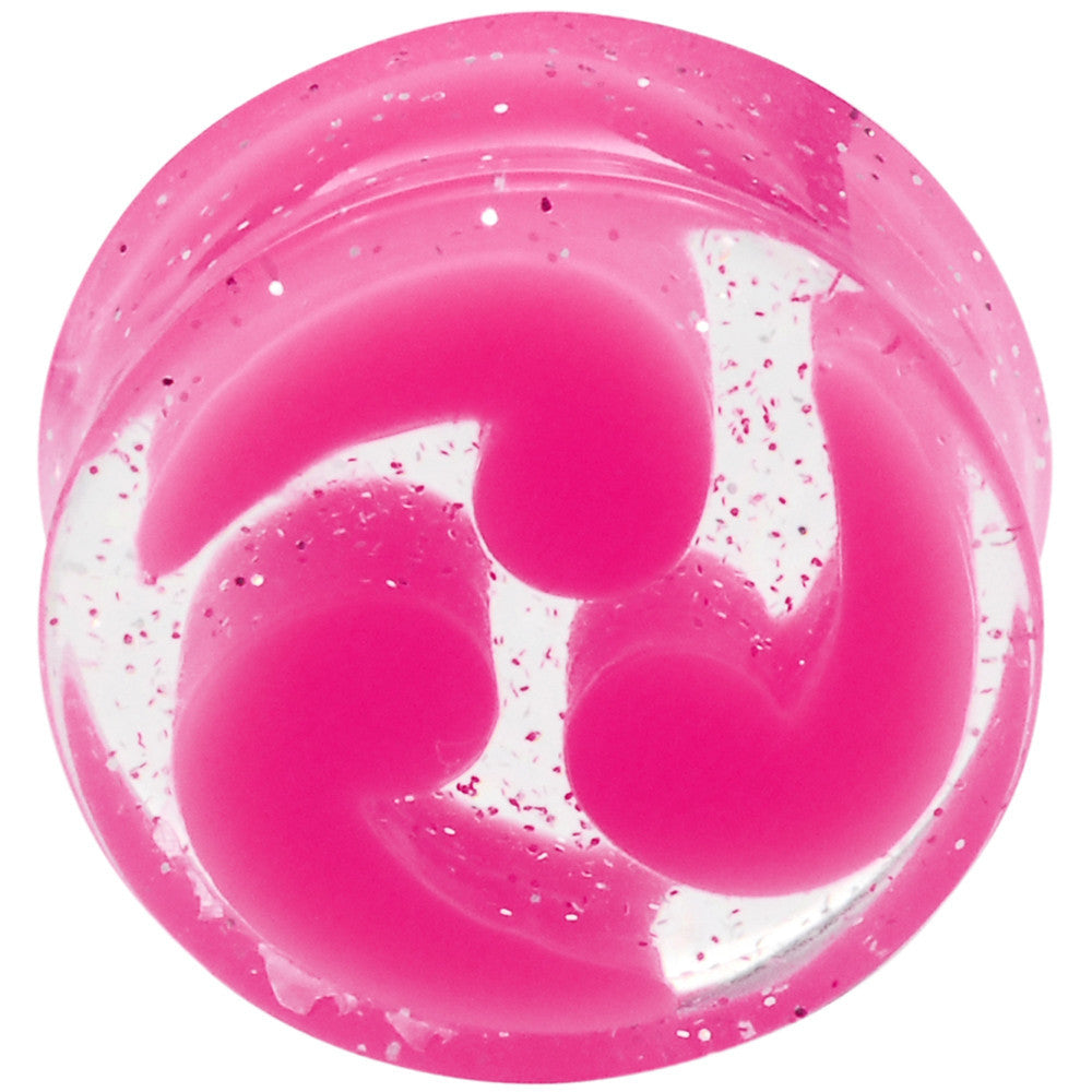 20mm Pink Quotation Symbol Saddle Plug