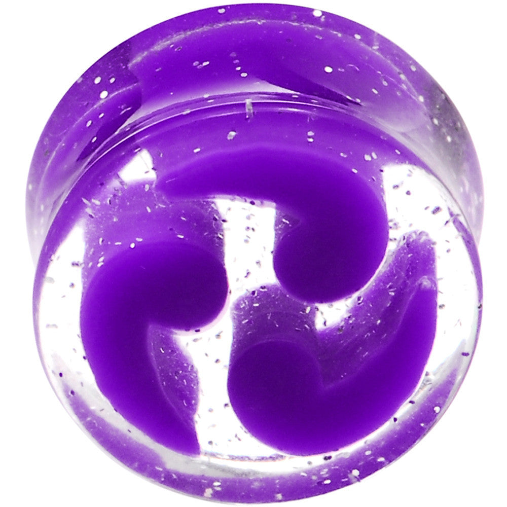 5/8 Purple Quotation Symbol Saddle Plug