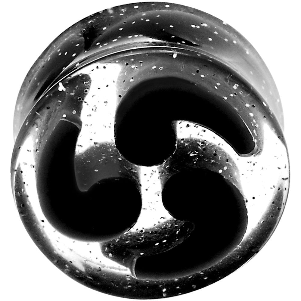 18mm Black Quotation Symbol Saddle Plug