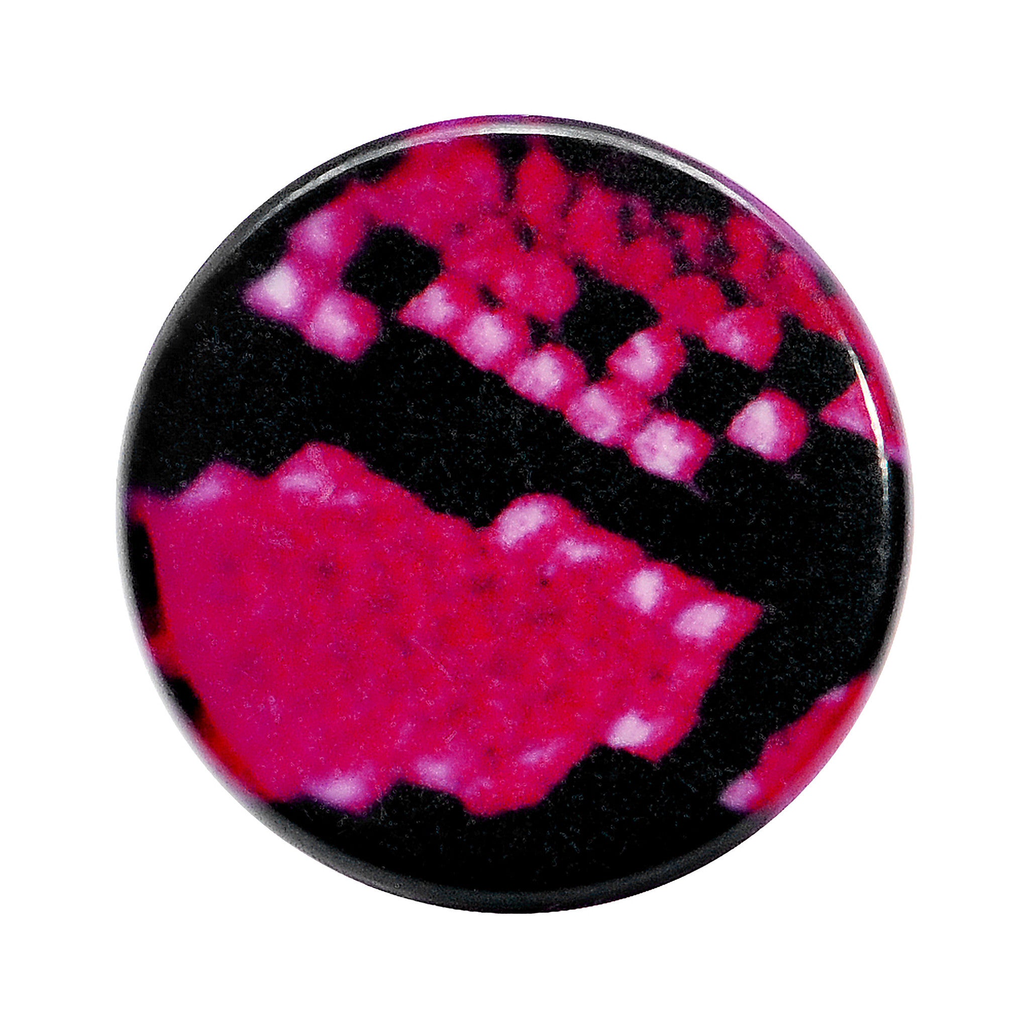 4G Pink Snake Skin Acrylic Saddle Plug