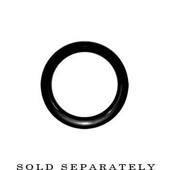 7/8 Black Double Flare Internally Threaded Tunnel