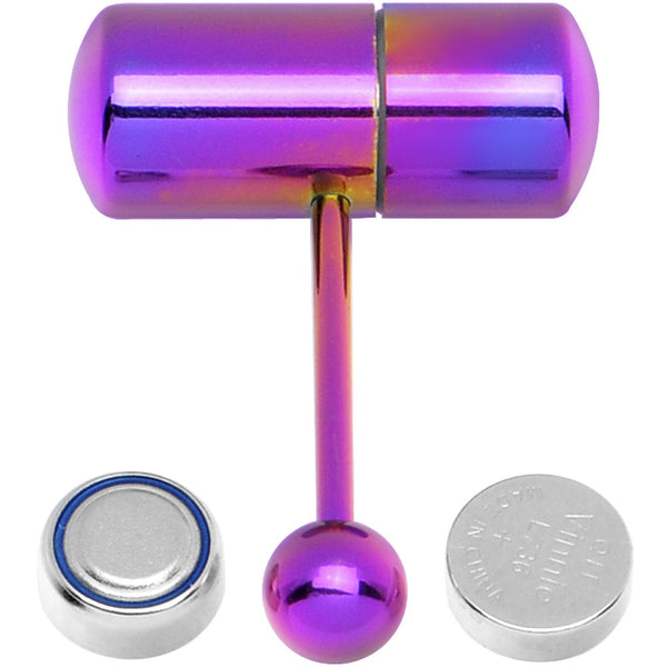 Purple Titanium LIX Vibrator Tongue Ring Purple Titanium LIX Vibrator Tongue Ring