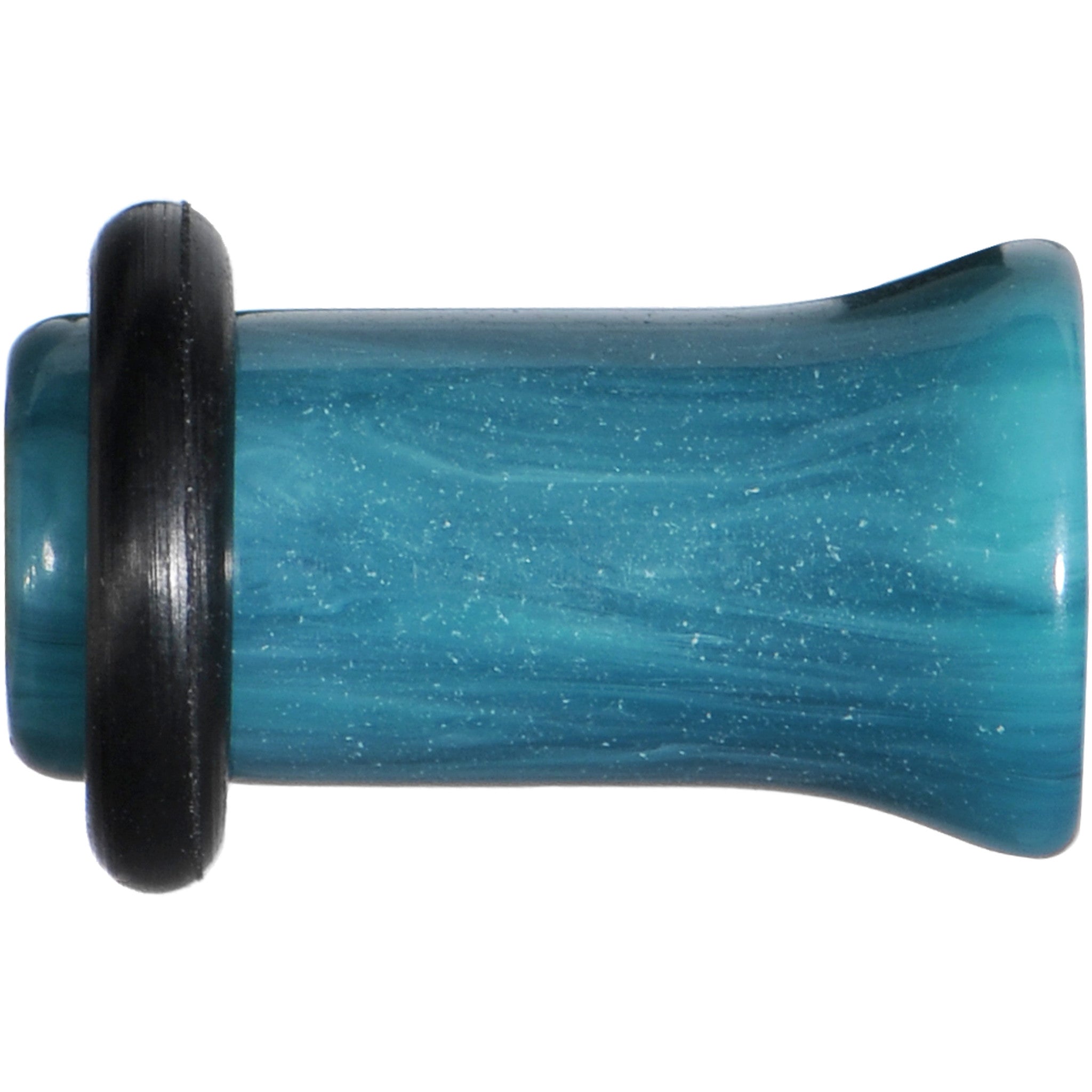 2G Teal Marble Swirl Acrylic Single Flare Plug Set