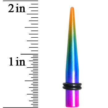 2G Acrylic Electric Rainbow Straight Taper