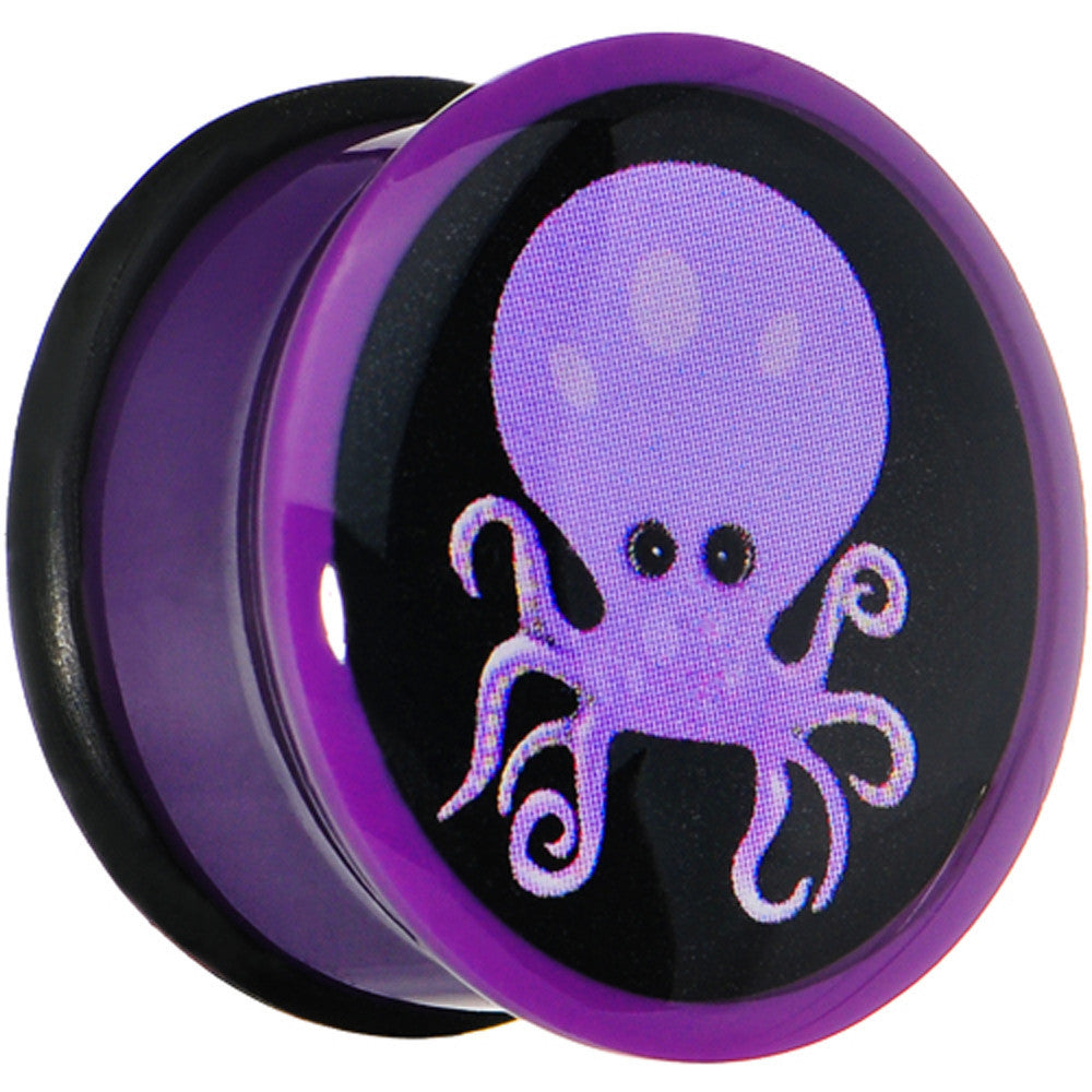 18mm Purple Acrylic Octopus Plug