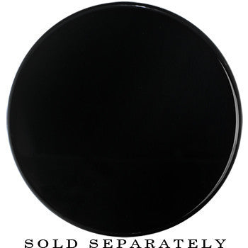 40mm Clear Black Acrylic Mirror Split Saddle Plug