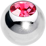3mm Stainless Steel Pink Gem Replacement Ball
